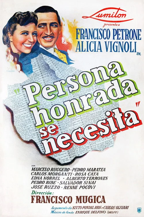 Persona Honrada se Necesita