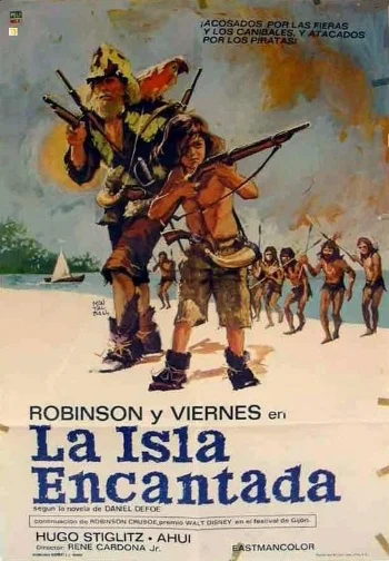 Robinson y Viernes en la Isla Encantada